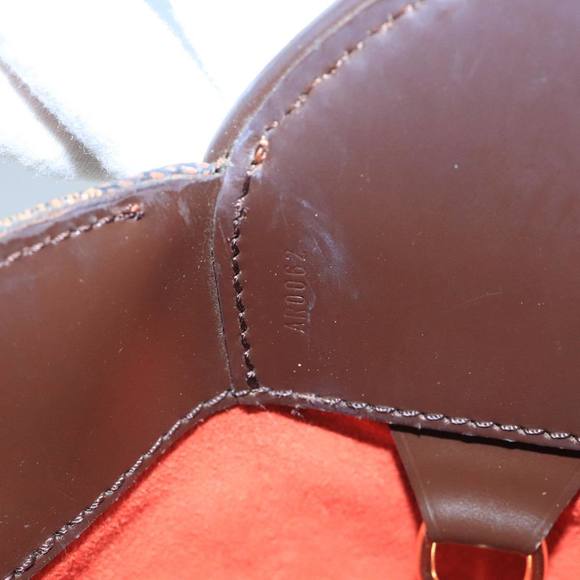 LOUIS VUITTON Damier Ebene Thaliasaw Hand Bag N51284 LV Auth 91558 - Picture 12 of 16